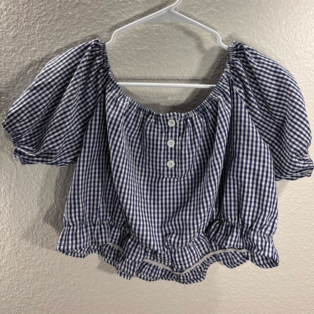 Over the Shoulder Crop Top